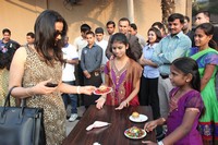 Namrata and  Goutham at Cake Mixing Photos